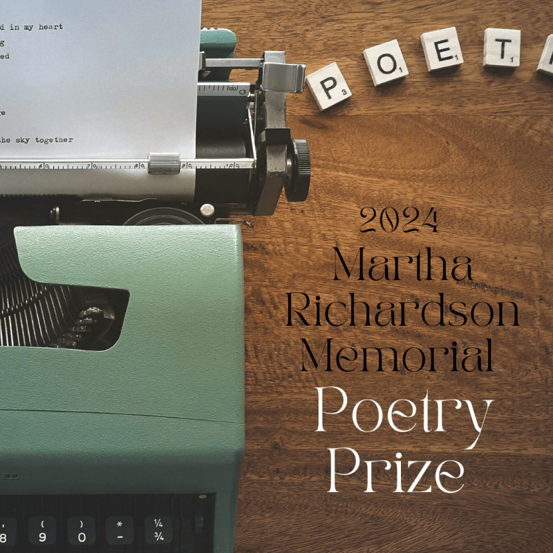 2024 Martha Richardson Memorial Poetry&nbsp;Prize